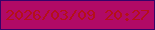 文字の大きさ：1、枠の色：360269、背景の色：b10a66、文字の色：b51019 無料ブログパーツのブログ時計