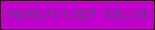 文字の大きさ：3、枠の色：360824、背景の色：c301cc、文字の色：5e3c7e 無料ブログパーツのブログ時計