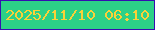 文字の大きさ：3、枠の色：360eb0、背景の色：2cd187、文字の色：fad138 無料ブログパーツのブログ時計