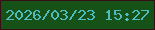 文字の大きさ：3、枠の色：360f14、背景の色：165117、文字の色：4cbcbe 無料ブログパーツのブログ時計