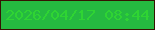 文字の大きさ：2、枠の色：361302、背景の色：25ba40、文字の色：2fd433 無料ブログパーツのブログ時計