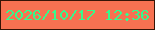 文字の大きさ：1、枠の色：361406、背景の色：f77151、文字の色：35fa8c 無料ブログパーツのブログ時計