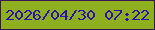 文字の大きさ：4、枠の色：361954、背景の色：8eb01e、文字の色：2d12b0 無料ブログパーツのブログ時計