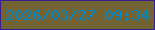 文字の大きさ：3、枠の色：361c8e、背景の色：716334、文字の色：0088cd 無料ブログパーツのブログ時計