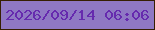 文字の大きさ：2、枠の色：361f03、背景の色：8f78c4、文字の色：662aae 無料ブログパーツのブログ時計