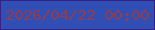 文字の大きさ：3、枠の色：362184、背景の色：314eb5、文字の色：923c4d 無料ブログパーツのブログ時計