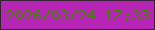 文字の大きさ：3、枠の色：362234、背景の色：b625b5、文字の色：488107 無料ブログパーツのブログ時計
