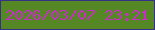 文字の大きさ：4、枠の色：362f88、背景の色：558725、文字の色：c82cc7 無料ブログパーツのブログ時計