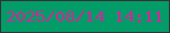 文字の大きさ：5、枠の色：363032、背景の色：029c69、文字の色：c22e95 無料ブログパーツのブログ時計