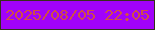 文字の大きさ：2、枠の色：36311a、背景の色：a102f9、文字の色：d04f46 無料ブログパーツのブログ時計