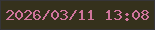 文字の大きさ：4、枠の色：363538、背景の色：35311c、文字の色：d0759c 無料ブログパーツのブログ時計