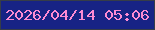 文字の大きさ：3、枠の色：363d48、背景の色：172385、文字の色：fe8bd3 無料ブログパーツのブログ時計