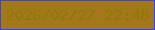 文字の大きさ：2、枠の色：3645eb、背景の色：a3781b、文字の色：907706 無料ブログパーツのブログ時計