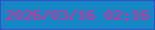 文字の大きさ：1、枠の色：364fc6、背景の色：1487c4、文字の色：e62594 無料ブログパーツのブログ時計