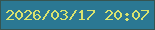 文字の大きさ：2、枠の色：365451、背景の色：2b7893、文字の色：d9e36f 無料ブログパーツのブログ時計