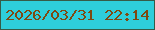 文字の大きさ：4、枠の色：365b48、背景の色：2ecedb、文字の色：7e4912 無料ブログパーツのブログ時計
