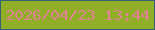 文字の大きさ：2、枠の色：366076、背景の色：90af26、文字の色：df8294 無料ブログパーツのブログ時計
