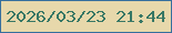 文字の大きさ：1、枠の色：366f9d、背景の色：e7d8ab、文字の色：377765 無料ブログパーツのブログ時計