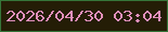 文字の大きさ：2、枠の色：367539、背景の色：241d06、文字の色：e18fbb 無料ブログパーツのブログ時計