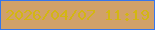 文字の大きさ：1、枠の色：3676ec、背景の色：d1a169、文字の色：d3b613 無料ブログパーツのブログ時計