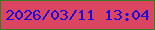 文字の大きさ：3、枠の色：367c21、背景の色：da4661、文字の色：1d09dc 無料ブログパーツのブログ時計