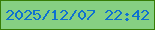 文字の大きさ：1、枠の色：367d06、背景の色：86d083、文字の色：0e71d0 無料ブログパーツのブログ時計