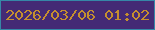 文字の大きさ：3、枠の色：3687a7、背景の色：442a75、文字の色：c58f2f 無料ブログパーツのブログ時計
