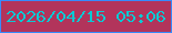 文字の大きさ：3、枠の色：368bfd、背景の色：b2345b、文字の色：09c9d4 無料ブログパーツのブログ時計