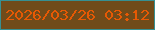 文字の大きさ：5、枠の色：369092、背景の色：704b1a、文字の色：e65904 無料ブログパーツのブログ時計