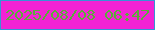 文字の大きさ：4、枠の色：3693d5、背景の色：f223d4、文字の色：5cac3a 無料ブログパーツのブログ時計