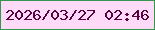 文字の大きさ：2、枠の色：36954d、背景の色：fcdaf8、文字の色：5c0142 無料ブログパーツのブログ時計