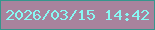 文字の大きさ：3、枠の色：36968d、背景の色：a8839d、文字の色：88f9f4 無料ブログパーツのブログ時計