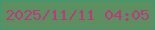 文字の大きさ：5、枠の色：369c75、背景の色：5d9060、文字の色：bb3a7e 無料ブログパーツのブログ時計