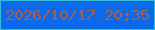 文字の大きさ：3、枠の色：36bbd8、背景の色：0b69ec、文字の色：b15d3e 無料ブログパーツのブログ時計