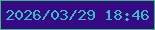 文字の大きさ：3、枠の色：36c075、背景の色：370984、文字の色：35c0c4 無料ブログパーツのブログ時計