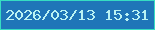 文字の大きさ：1、枠の色：36ddc2、背景の色：1f76b8、文字の色：baf3f3 無料ブログパーツのブログ時計