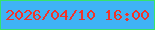 文字の大きさ：4、枠の色：36e36c、背景の色：3fb3f5、文字の色：f33329 無料ブログパーツのブログ時計
