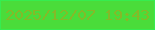 文字の大きさ：4、枠の色：36ec4f、背景の色：4adc3a、文字の色：84ba28 無料ブログパーツのブログ時計