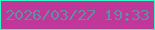 文字の大きさ：1、枠の色：36f7c3、背景の色：c0379a、文字の色：638da3 無料ブログパーツのブログ時計