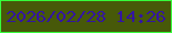 文字の大きさ：5、枠の色：36ff3b、背景の色：475909、文字の色：3315a3 無料ブログパーツのブログ時計