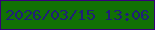 文字の大きさ：4、枠の色：37007a、背景の色：117105、文字の色：201f78 無料ブログパーツのブログ時計