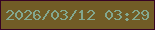 文字の大きさ：1、枠の色：370324、背景の色：715c26、文字の色：83a78f 無料ブログパーツのブログ時計