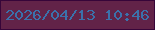 文字の大きさ：5、枠の色：370539、背景の色：622348、文字の色：3b71ab 無料ブログパーツのブログ時計