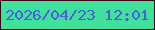 文字の大きさ：1、枠の色：370716、背景の色：3fe19b、文字の色：4e5ada 無料ブログパーツのブログ時計