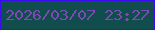 文字の大きさ：4、枠の色：370cf0、背景の色：114d4d、文字の色：7d49b8 無料ブログパーツのブログ時計