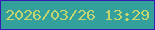 文字の大きさ：1、枠の色：3719b4、背景の色：34a09b、文字の色：c3d571 無料ブログパーツのブログ時計
