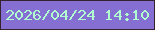 文字の大きさ：3、枠の色：37232e、背景の色：856fd2、文字の色：b1fbd1 無料ブログパーツのブログ時計