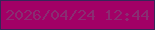 文字の大きさ：2、枠の色：372659、背景の色：a20066、文字の色：8a2d72 無料ブログパーツのブログ時計