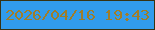 文字の大きさ：4、枠の色：373312、背景の色：319cec、文字の色：a07d29 無料ブログパーツのブログ時計
