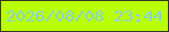 文字の大きさ：4、枠の色：373326、背景の色：b9ff05、文字の色：88d2d9 無料ブログパーツのブログ時計